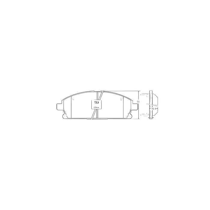 Pastilla de freno delantera Xtrail 2000-2007 PP733 3