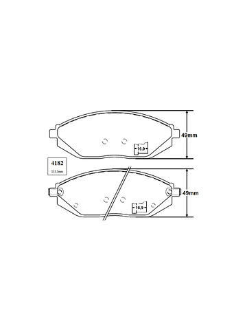 Pastillas de freno delanteras Crevrolet Spark PP4182