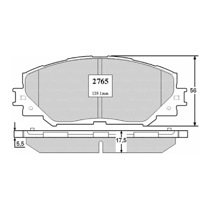 Pastillas de freno delantero Toyota Corola PP2765 1