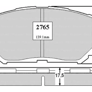 Pastillas de freno delantero Toyota Corola PP2765