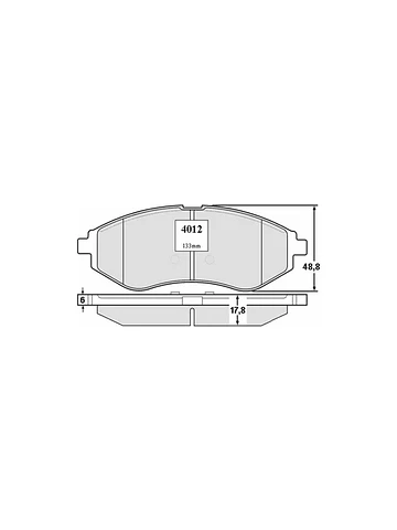 Pastillas de freno delanteras Chevrolet Aveo PP4012