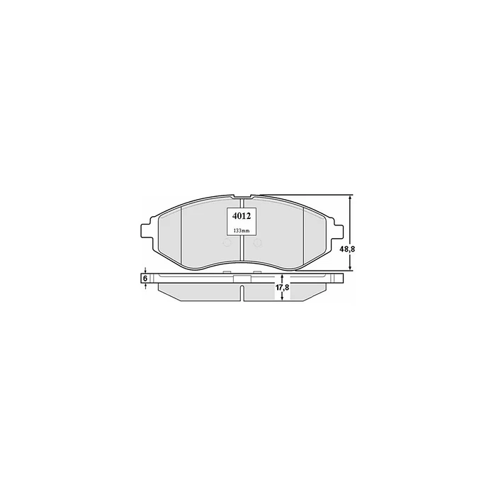 Pastillas de freno delanteras Chevrolet Aveo PP4012 1