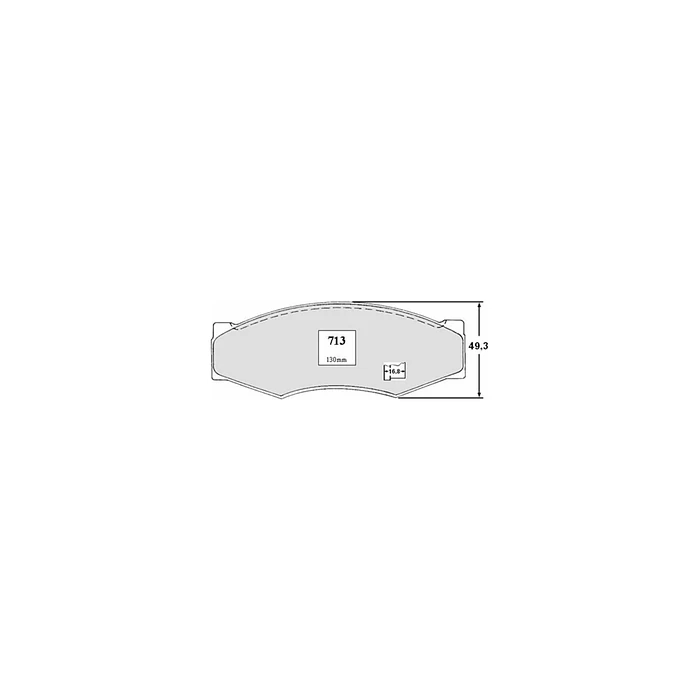Pastillas de freno delanteras Nissan D21 PP713 1