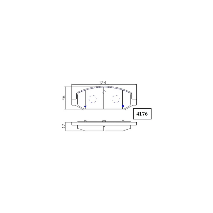 Pastillas de freno delanteras Chevrolet Sail PP4176 1