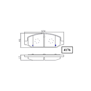 Pastillas de freno delanteras Chevrolet Sail PP4176
