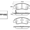 Pastillas de freno delanteras Hyundai I10 PP1062 1