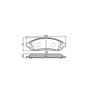 Pastillas de freno delanteras Nissan Navara PP754