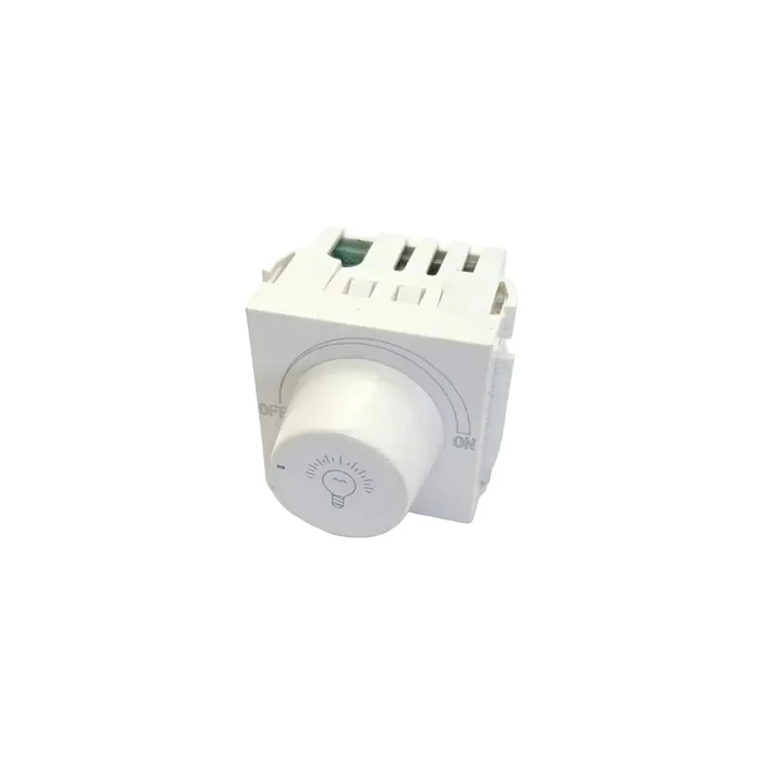 Dimmer 300 W Halux Series Clio con placa y soporte Blanco 1