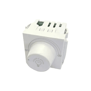Dimmer 300 W Halux Series Clio con placa y soporte Blanco