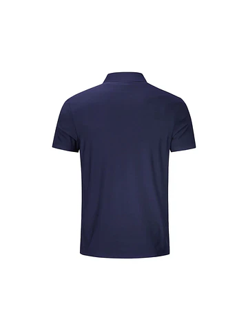 Polera Alaska Cool Dry Pique azul manga corta Talla L