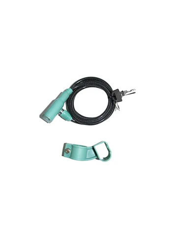 Candado con llave y abrazadera bicicleta 12x1500 mm