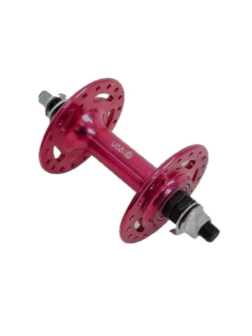 Maza delantera pista aluminio QI & SU (36H) roja QS-437