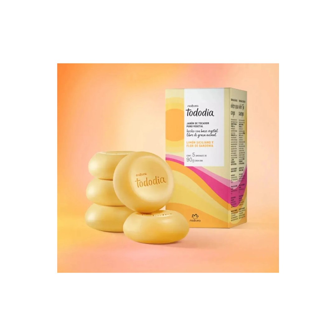 Jabón tocador Limón Siciliano y Flor de Gardenia Natura 5 un 2