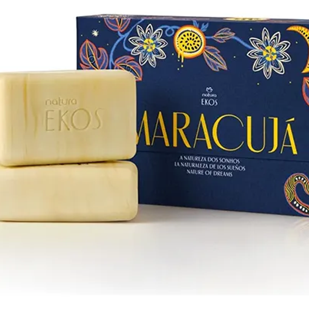 Jabón en barra Ekos Maracuja 4 uni 100 gr Natura 1