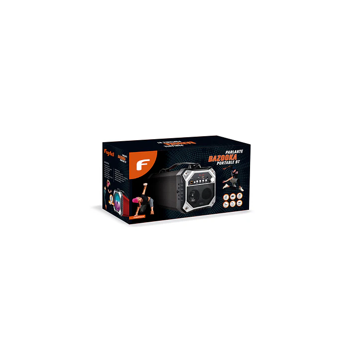 Parlante Bazooka Bluetooth portatil 15W Fujitel 3