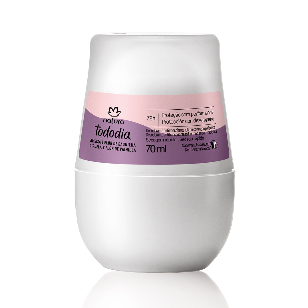Desodorante roll-on Ciruela y Flor de Vainilla 70 ml Natura 1