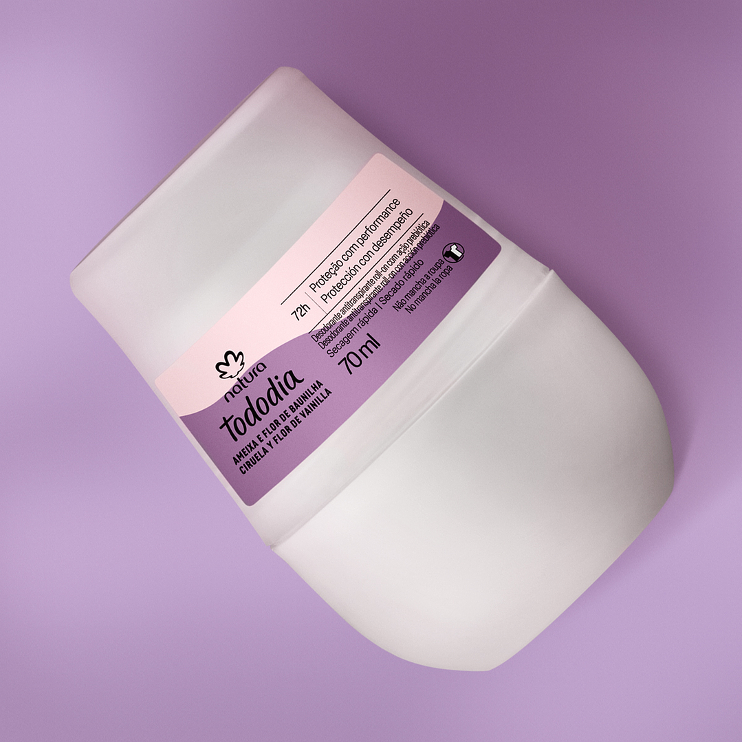 Desodorante roll-on Ciruela y Flor de Vainilla 70 ml Natura 2