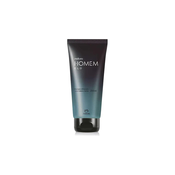 Shampoo refrescante cabello y barba Homem ELO Natura 200ml 1