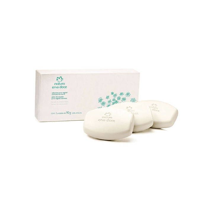 Jabón de tocador Erva Doce 3 uni x 90g Natura  2