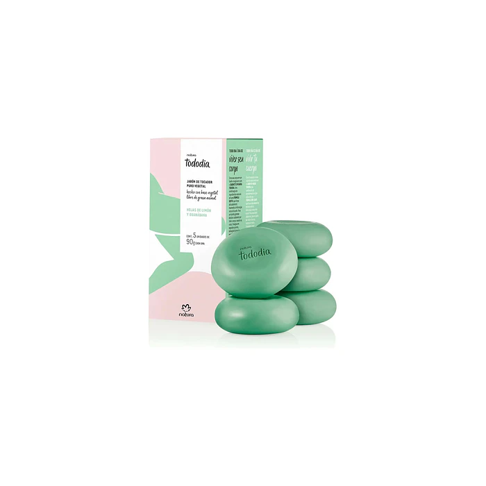 Jabón de tocador 5 unidades Hojas de Limón y Guanábana 1