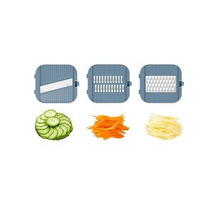 Multi rallador con Mango blanco 18x18x11.5 cm