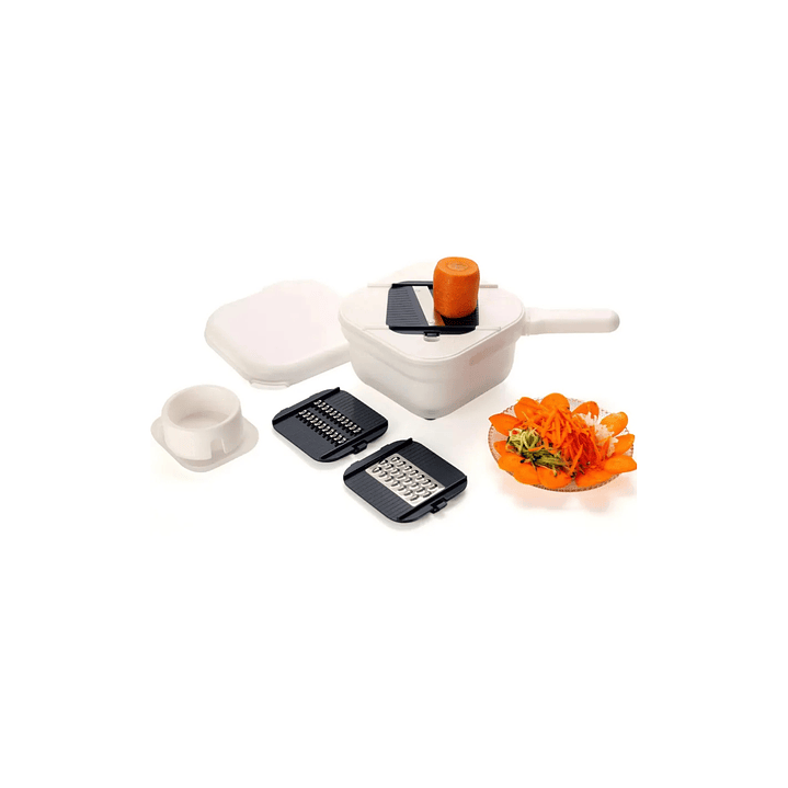 Multi rallador con Mango blanco 18x18x11.5 cm 2