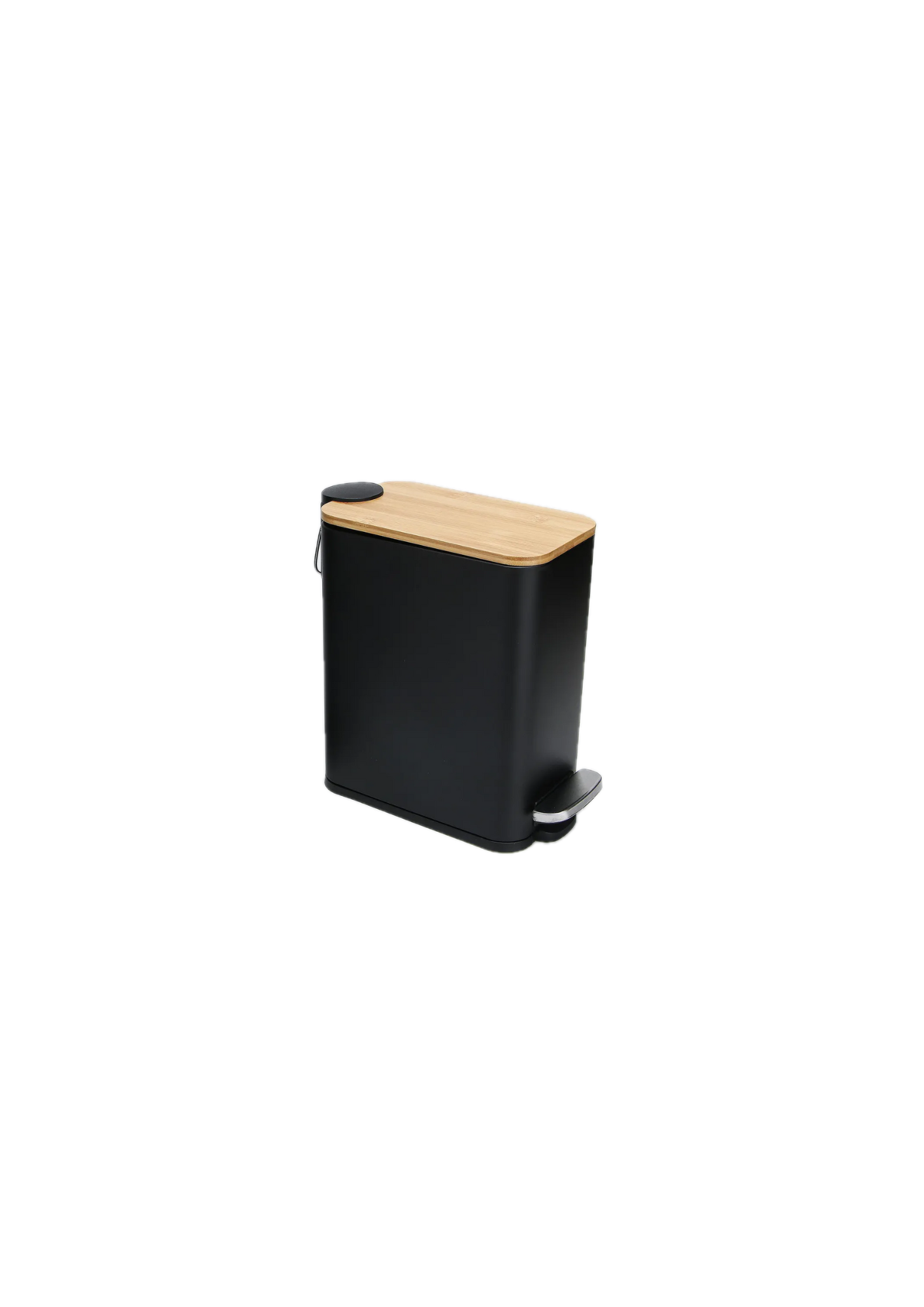 Basurero Rectangular tapa madera 5 lts