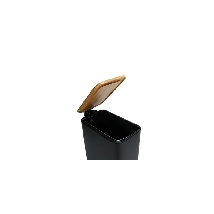 Basurero Rectangular tapa madera 5 lts 2