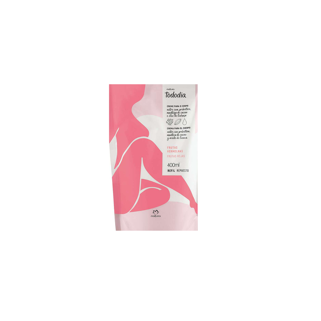 Repuesto Crema Nutritiva Cuerpo Tododia Frutas Rojas 400ml 2