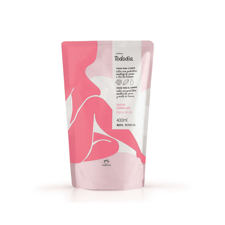 Repuesto Crema Nutritiva Cuerpo Tododia Frutas Rojas 400ml 1