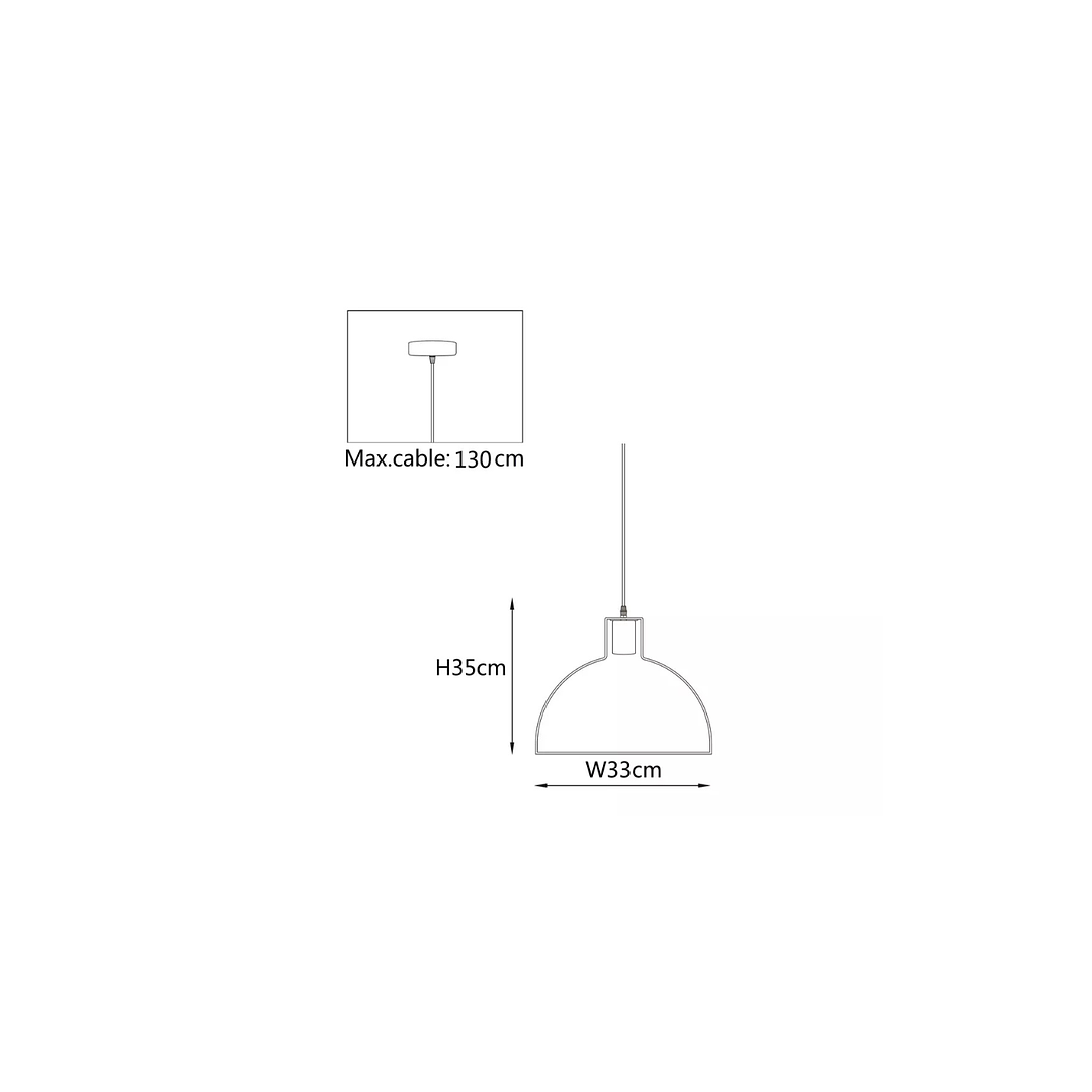 Lampara de colgar Edge Gold 3