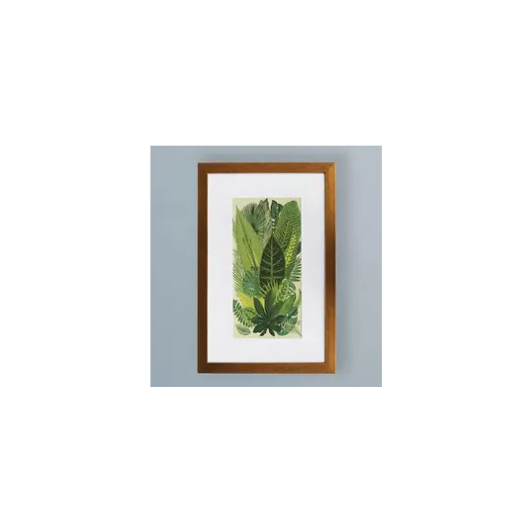 Cuadro 40x60cm hojas verdes 2