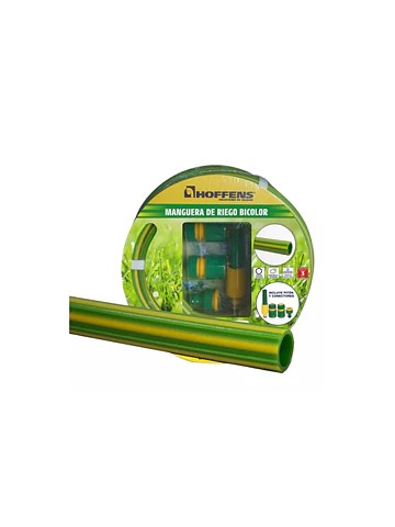 Manguera de riego bicolor 1/2" x 10 mt Hoffens