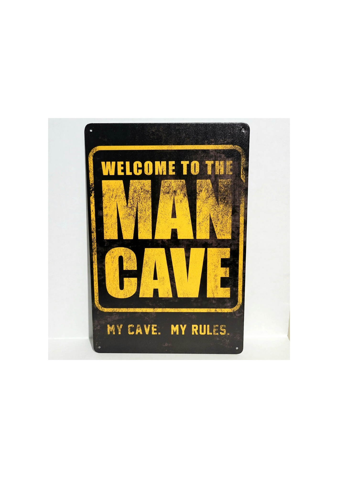 Cuadro Metálico Man Cave 20x30cm Vintage