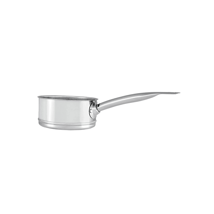 Cacerola acero inoxidable doble 16 cm con tapa de vidrio 4