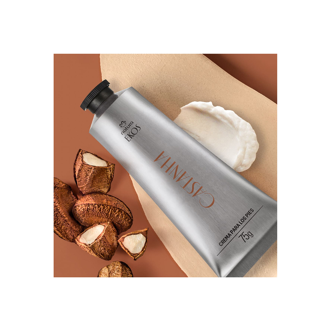 Crema hidratante para pies Ekos Castaña Natura 75 g 2