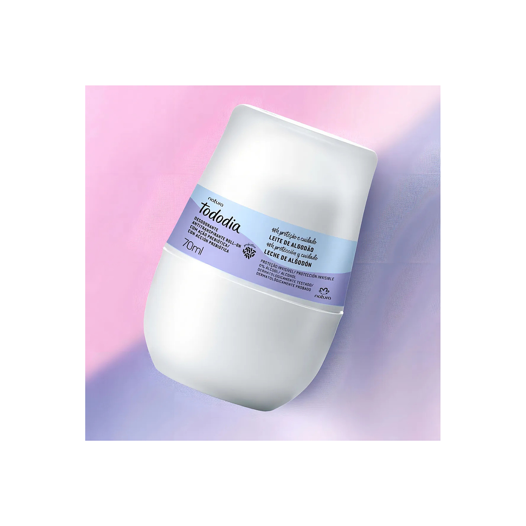 Desodorante Antitranspirante roll-on Leche de Algodon Tododia Natura 2