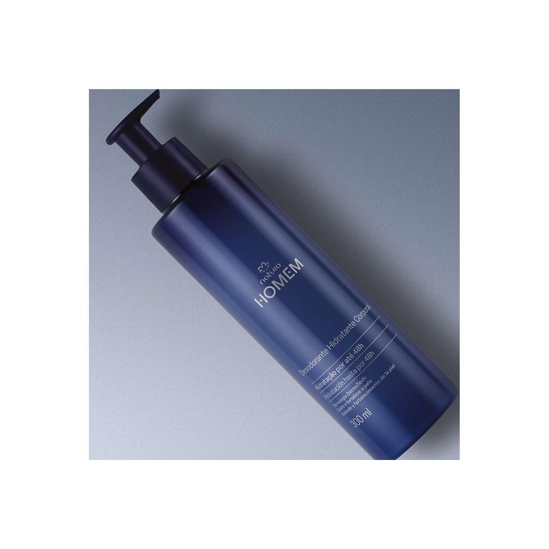 Crema desodorante hidratante corporal Homem Natura 300ml 2