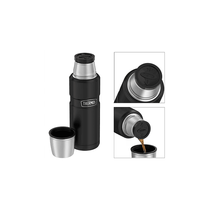 Termo para líquidos King Acero Inox. 470 ml Thermos negro 2