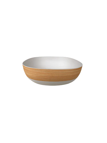 Bowl Bio Bamboo cuadrado Madera/Blanco 27.4x10.6 cm