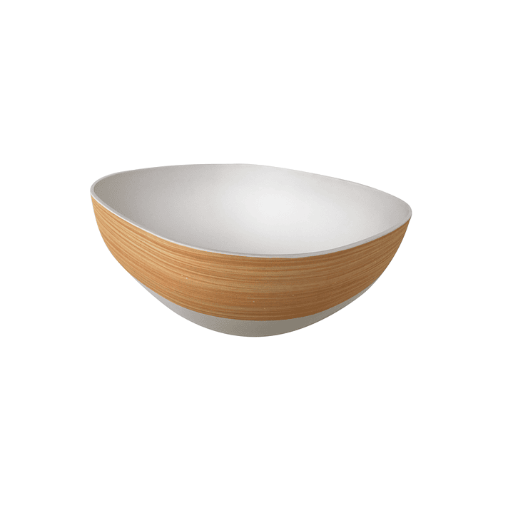 Bowl Bio Bamboo cuadrado Madera/Blanco 27.4x10.6 cm 2