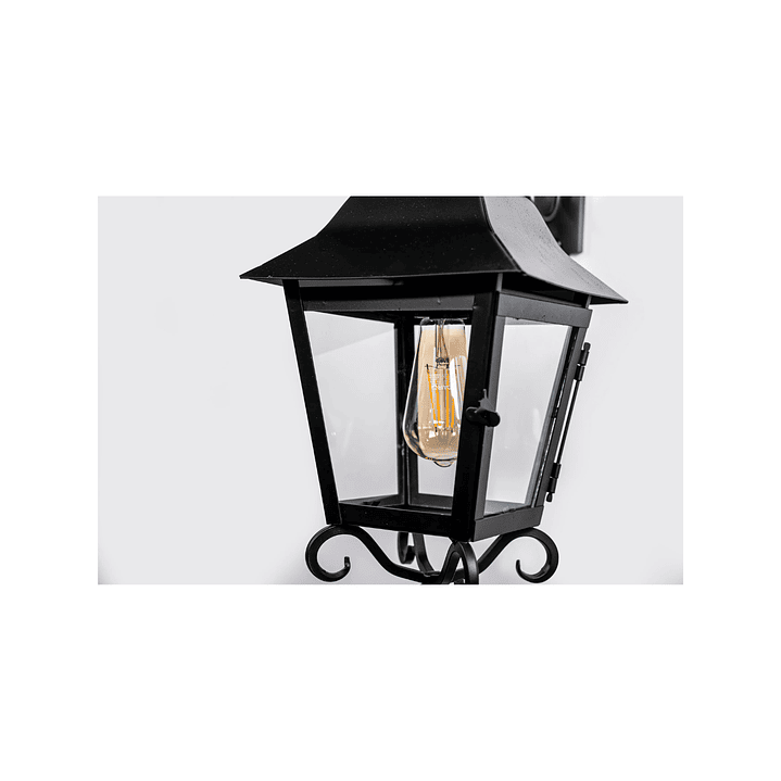 Farol Georgeano con escuadra negro Euro Iluminación  2