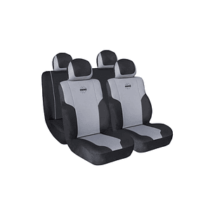 Juego Cubre asiento universal Negro/Gris Momo MAS011G