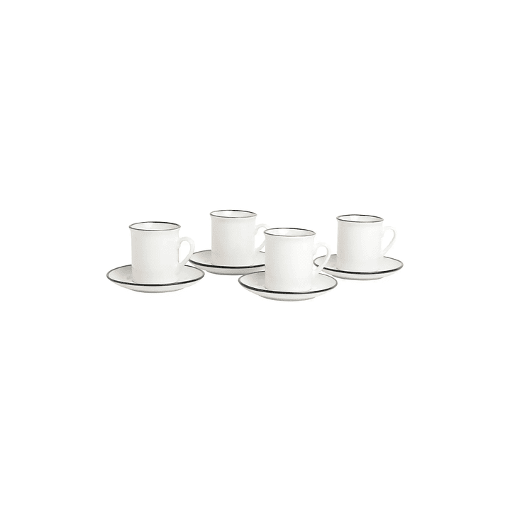 Juego 4 unidades Tazas Expresso 120ml La Hacienda 1