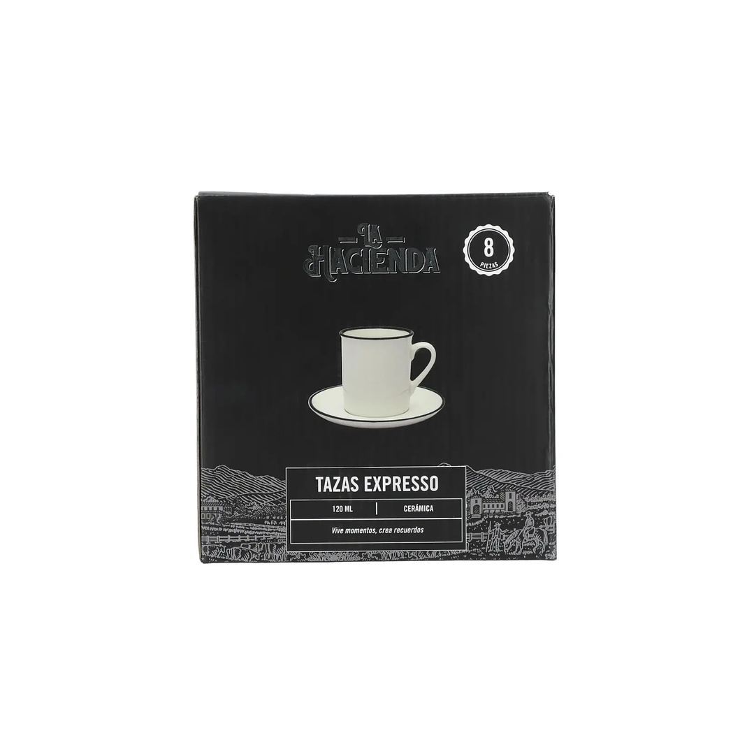 Juego 4 unidades Tazas Expresso 120ml La Hacienda 3