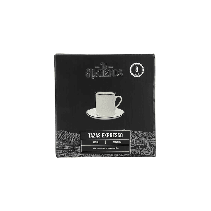 Juego 4 unidades Tazas Expresso 120ml La Hacienda 3