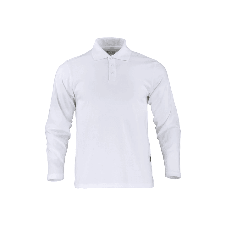 Polera pique Blanca manga larga Alaska 1