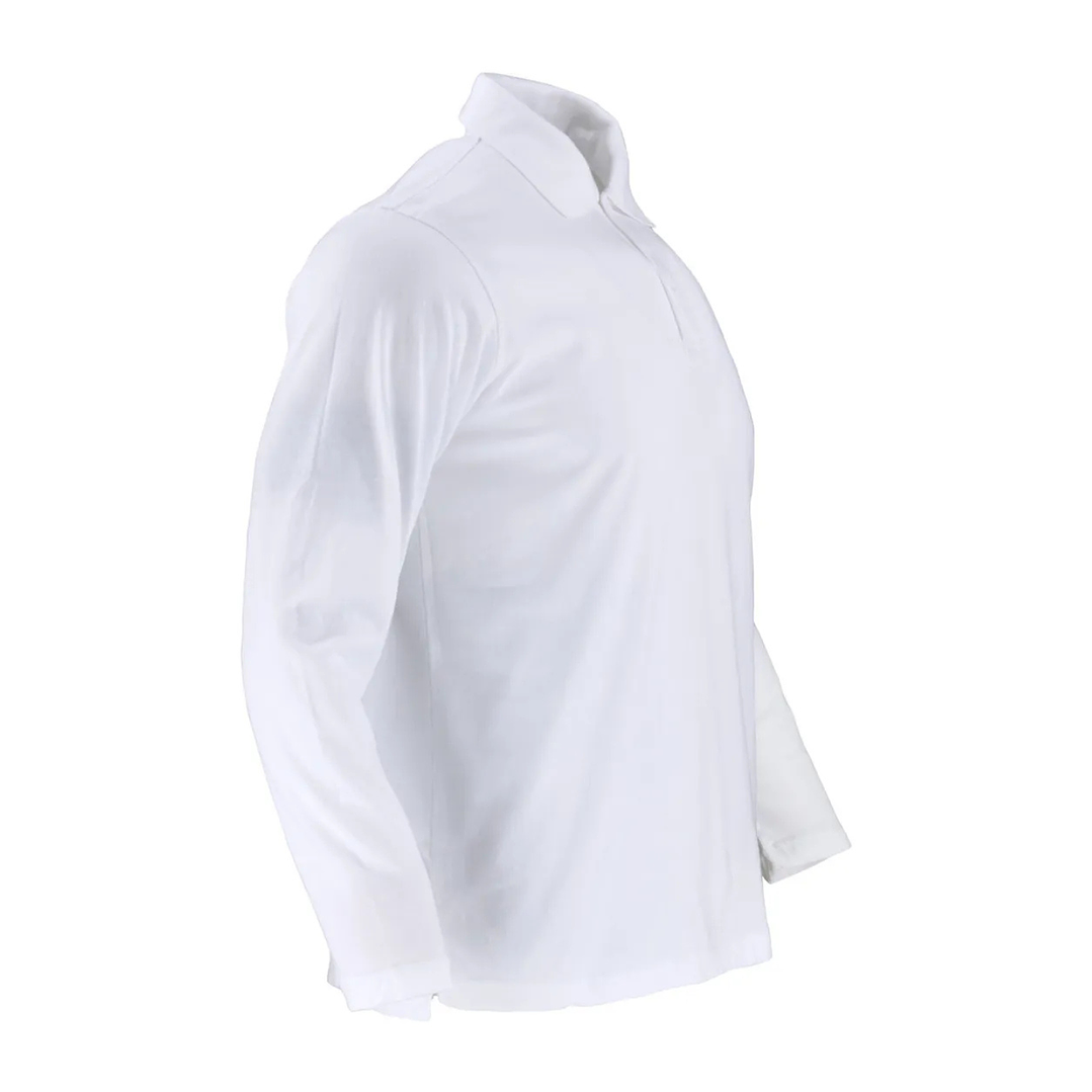 Polera pique Blanca manga larga Alaska 2