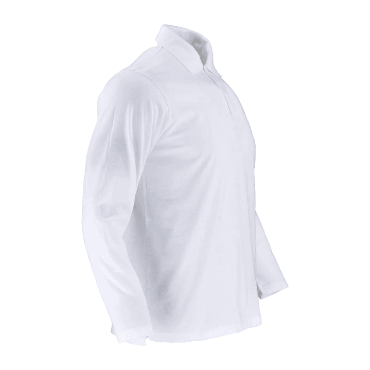 Polera pique Blanca manga larga Alaska 2