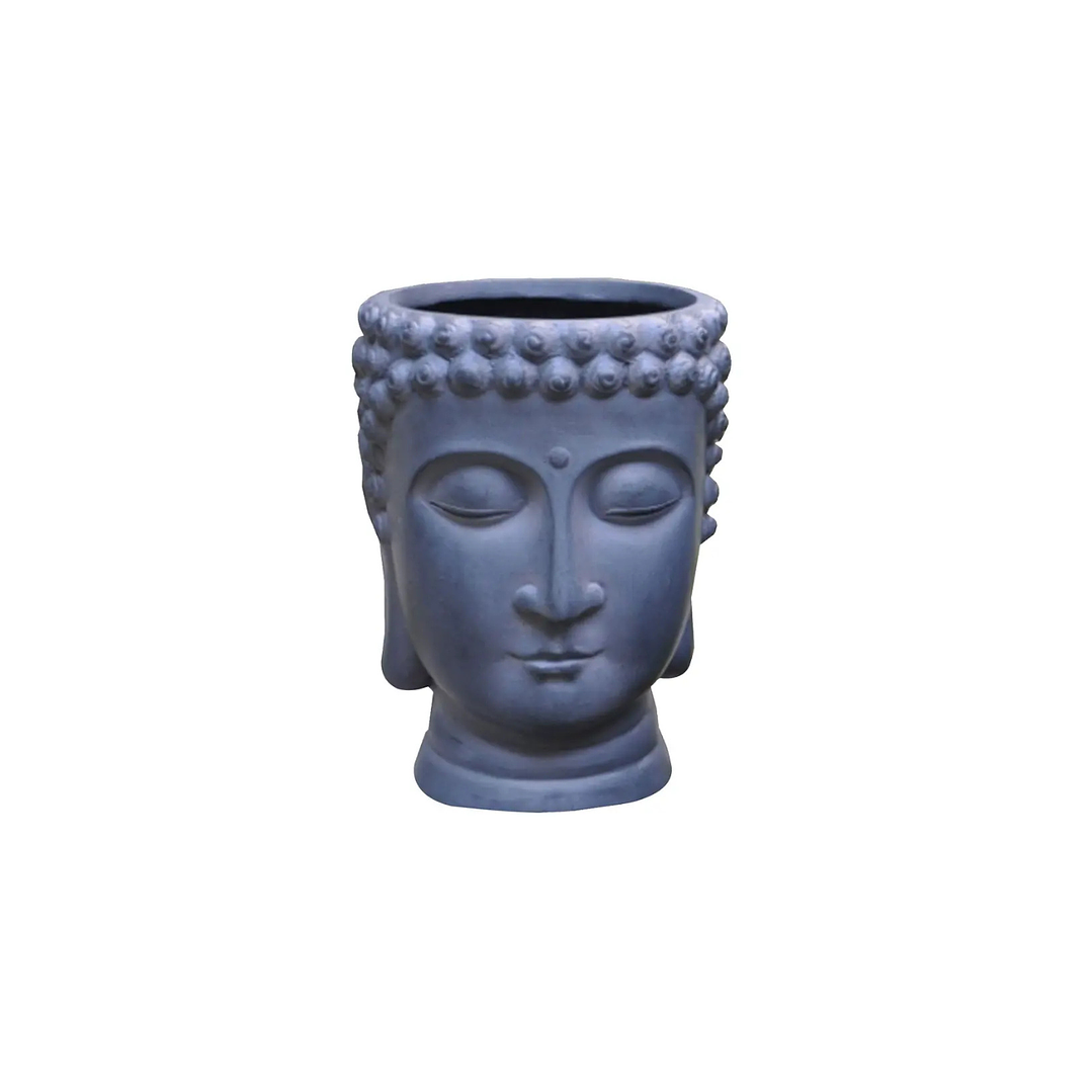 Macetero Fibre Clay Buda 24cm Gris Outzen 2